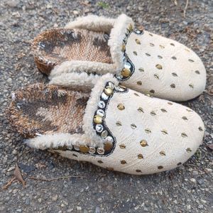 Free People Damon Women's Knit Studded Slip-On Cozy Mule 6.5